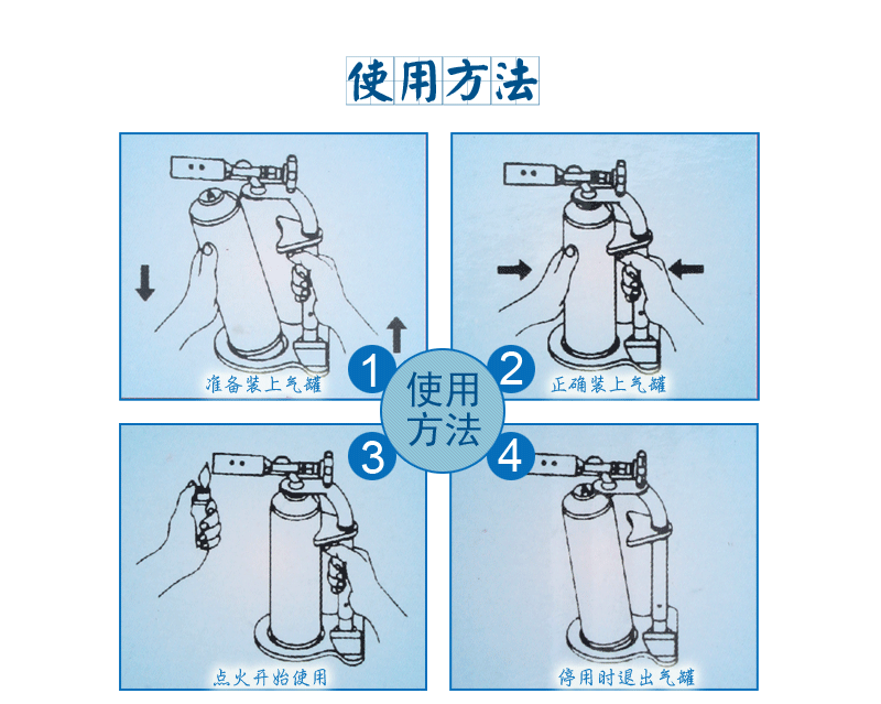 烧除毛毛神器煤气液化气火焰喷射器烧肉皮 黑色可拼接长款喷枪 2个