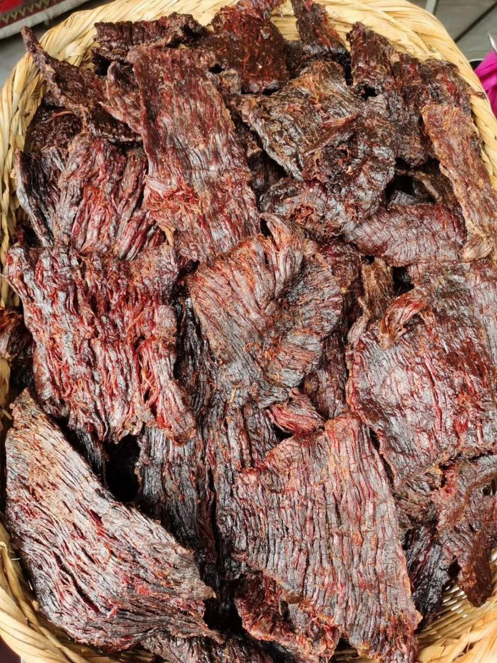 云南沧源特产火烧香酥牛干巴零食麻辣味原味干巴条散装称重香酥干巴
