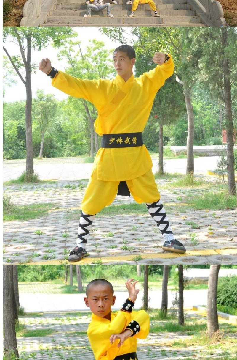 簘蕥少林寺武僧服装儿童小和尚武术服少林寺武僧练功服装少林功夫训练