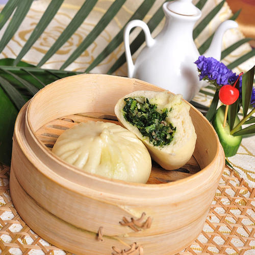 扬州大包子早餐青菜包鲜猪肉包梅干菜素菜包家庭酒店速冻点心馒头康如