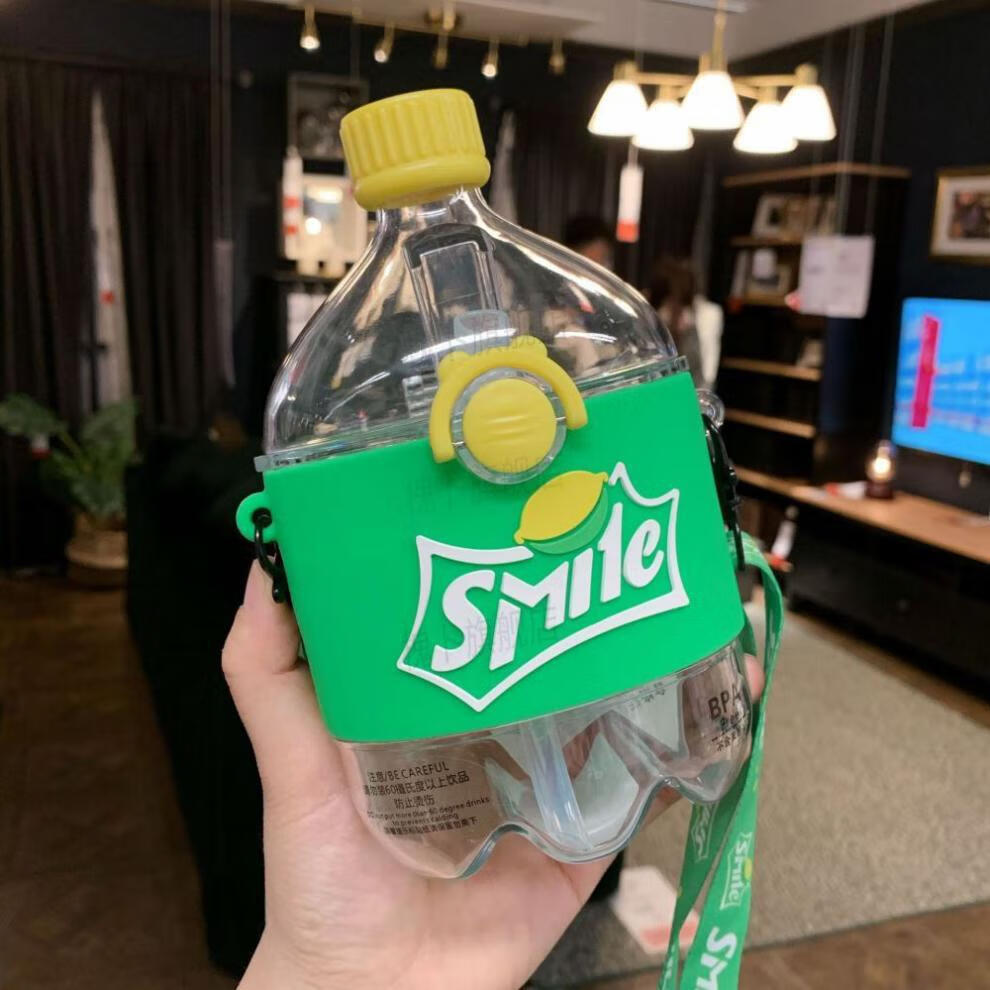 可口可乐杯子创意个性潮流可爱水杯吸管杯可口可乐水壶雪碧网红可乐瓶