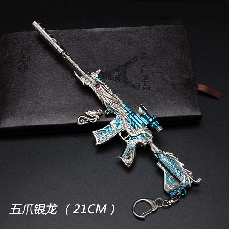 五爪金龙m416和平精英周边仓鼠灰灰akm甜心金属模型龙虾霸霸p18c105cm