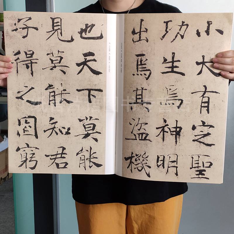 中国具代表性书法作品放大系列褚遂良大字阴符经成人学生临摹书法真品