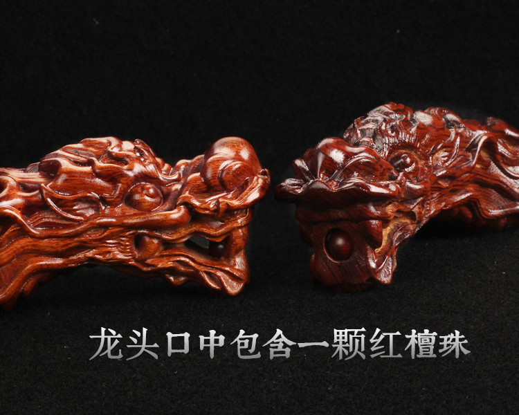 高质量威力大实木紫檀龙头弹弓沙漠铁数控雕刻龙头扁皮飞虎弹弓铜头