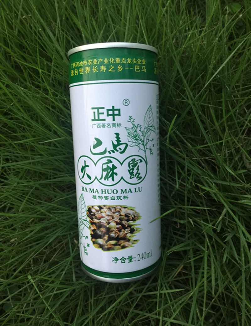 长寿乡巴马火麻露植物饮料 火麻仁蛋白饮露健康饮品 240ml*12罐 火麻