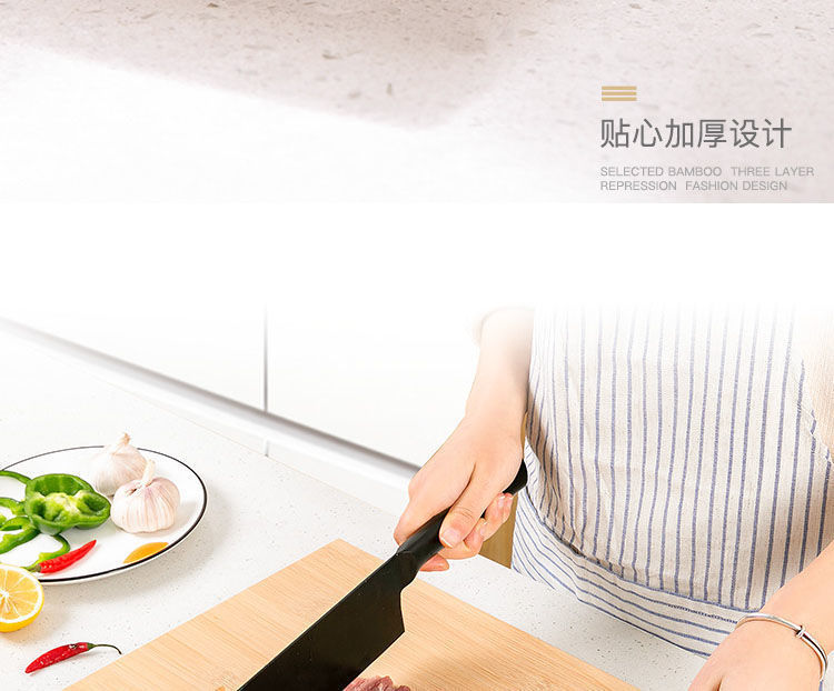 精品家用厨房实木竹子案板菜板砧板揉面板特大加厚防霉碳化擀面板彩虹