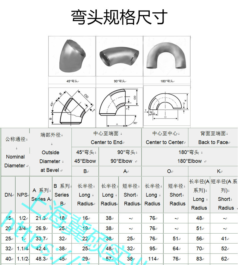 90度短半径弯头1倍碳钢焊接弯头1d弯头90es冲压弯Φ32Φ426Φ323