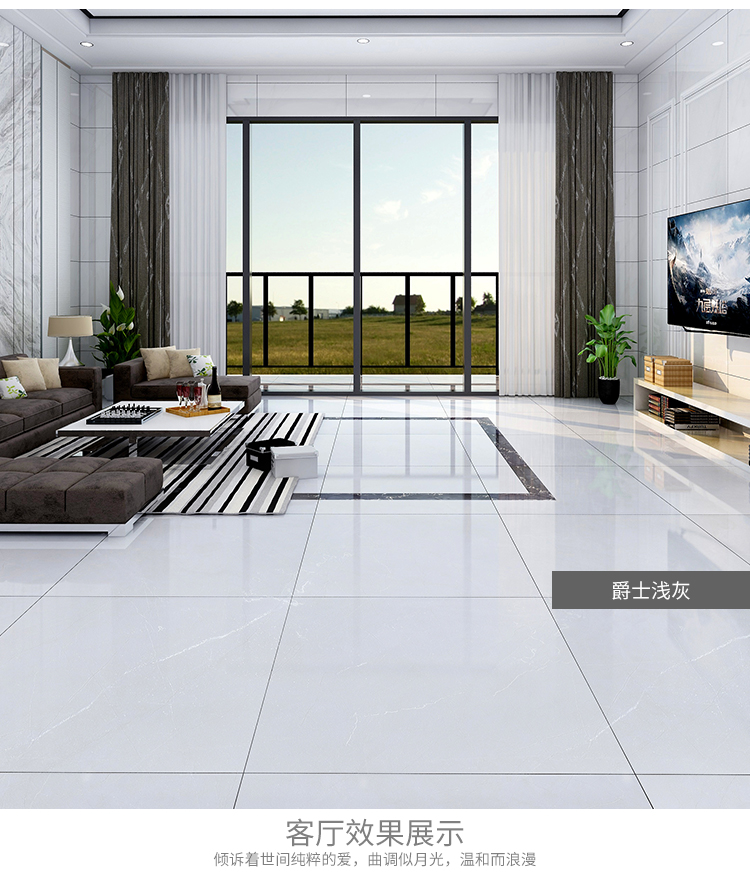 瓷砖800x800客厅地砖翡翠玉通体大理石滑耐磨耐脏卧室地板砖下单请