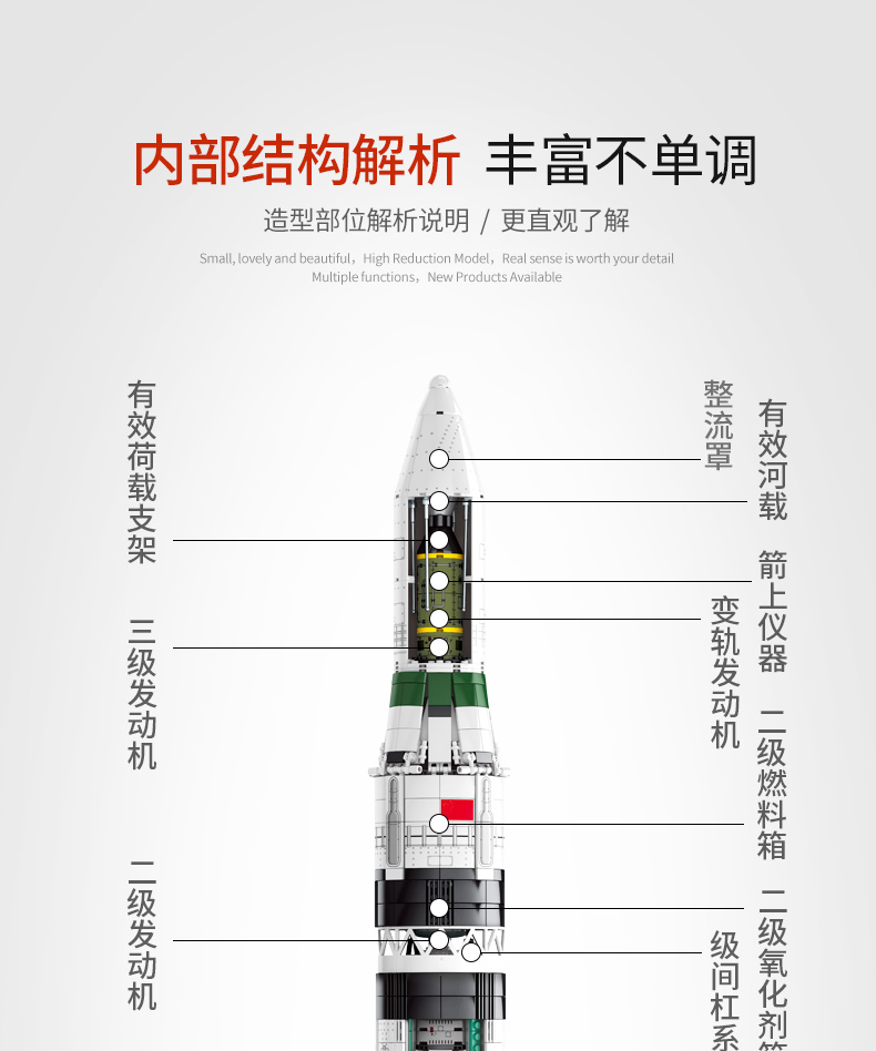 乐高布鲁克积木火箭中国航天军事系列战斗飞机男孩8一12岁儿童拼装