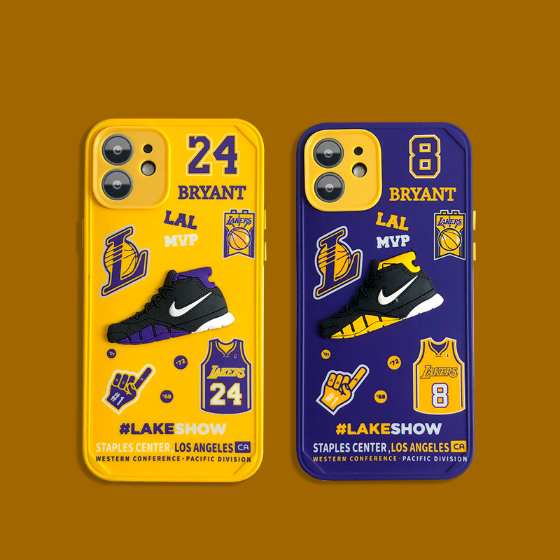 韵宁湖人队科比纪念iphone12手机壳promax苹果11软壳nba篮球xxs男女款