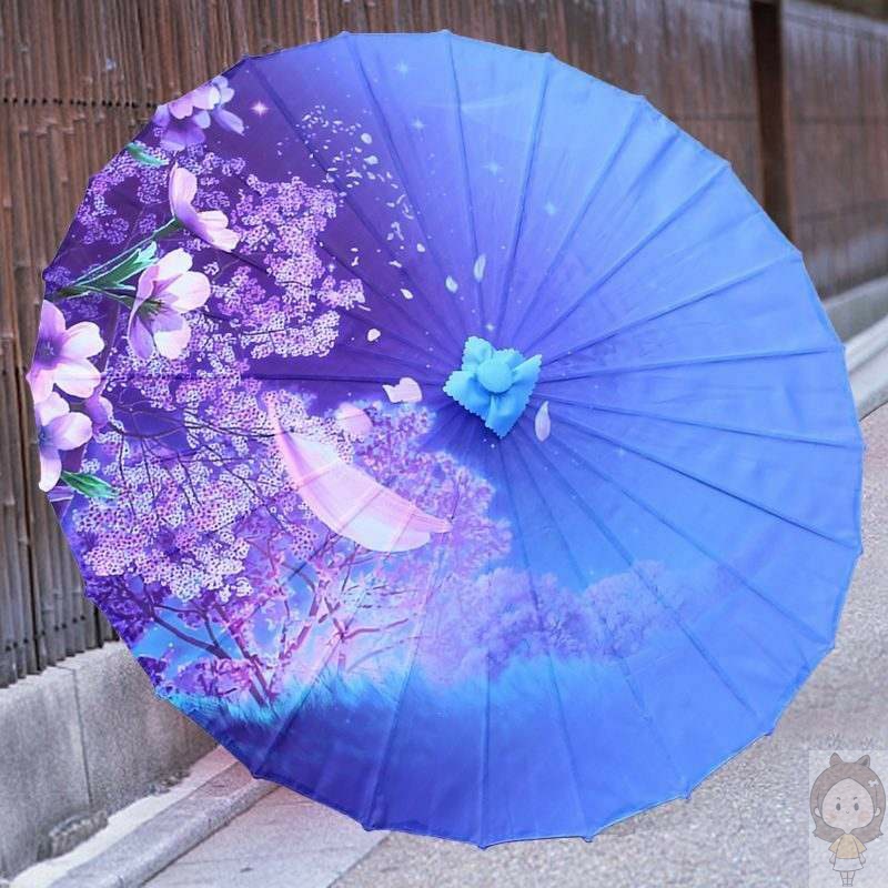 油纸伞古风中国风工艺伞满穿伞油纸伞纯手工 传统 防雨青花瓷伞古风油