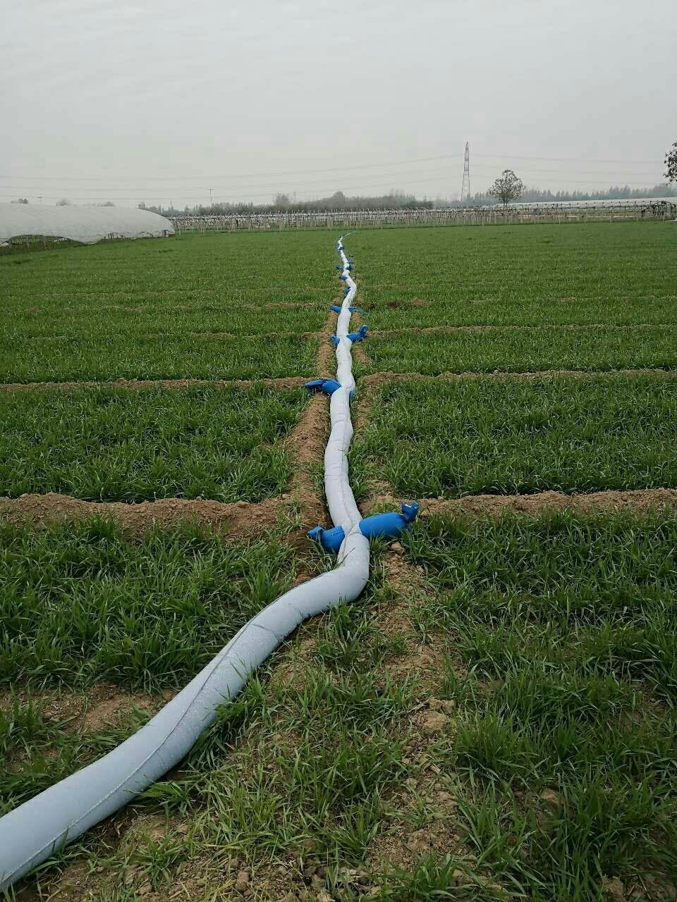 新型浇地神器直销农田灌溉带袖布管子布垄沟农用水带多袖口水龙带袖距