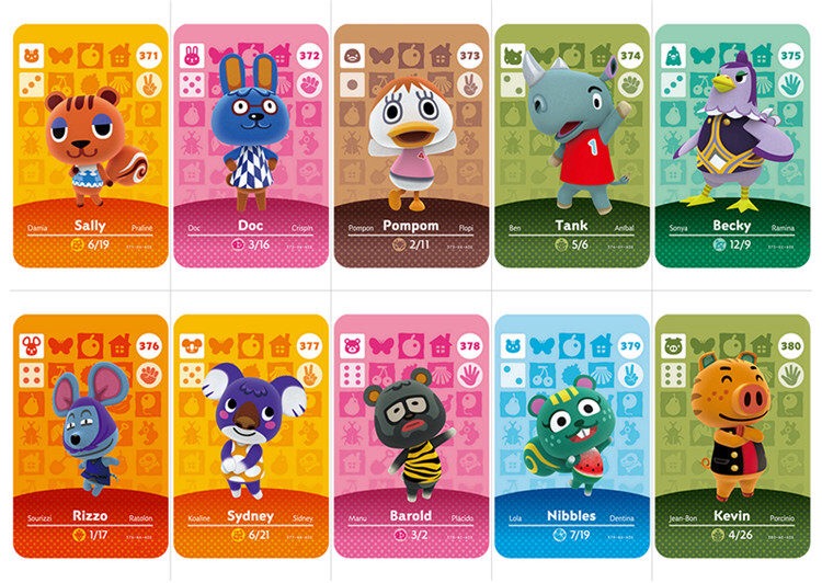 动森amiibo卡自制,动森amiibo自制 集合啦动物森友会amiibo卡 动物之森 村民 房车 动森amibo 村民卡第n