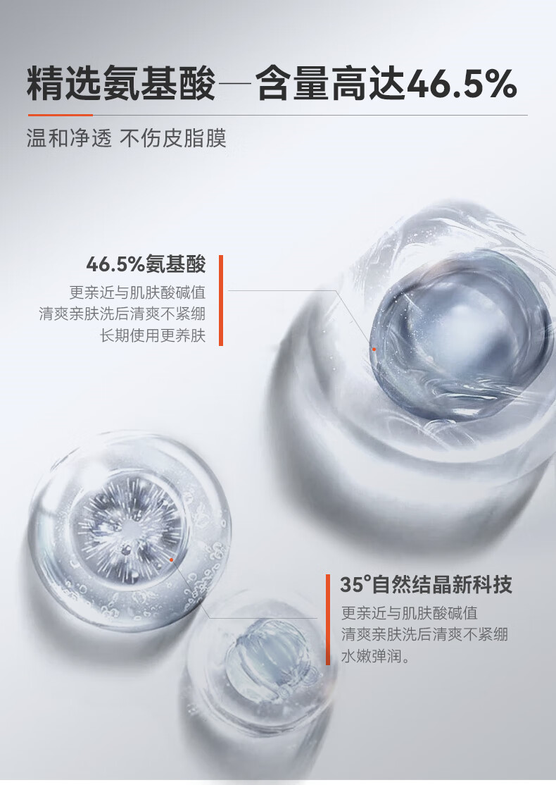 GA【官方授权店】GA洗面奶果酸氨基酸男士专用温和清爽洁面乳 ①支装