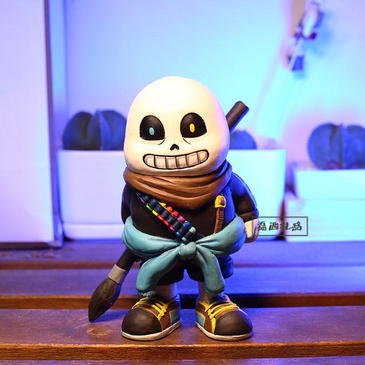 传说之下ink sans undertale周边骷髅兄弟模型摆件男生礼物 sans 龙骨