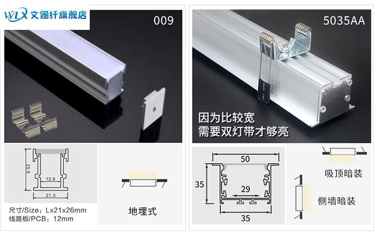 钛金条线条灯led无边框地埋线条灯暗藏嵌入式钛金条线型灯客厅追光