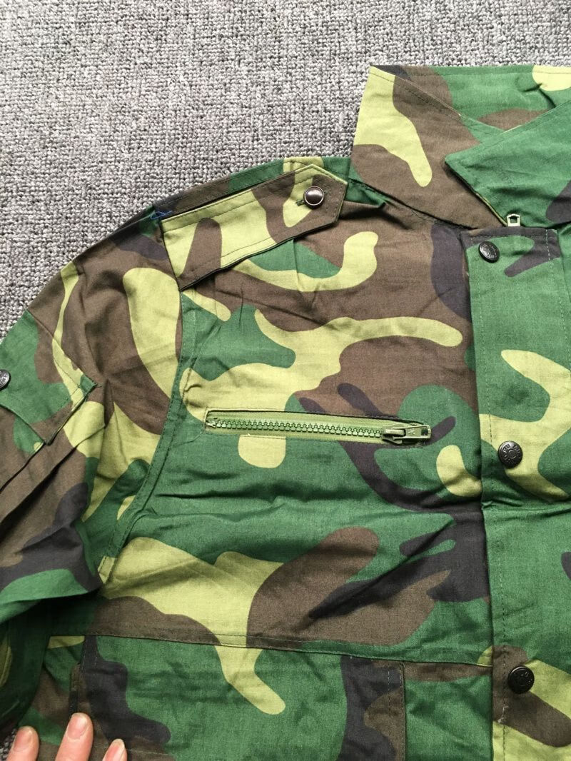 怀旧民国军工定制87式迷彩服老87款粘兜迷彩服夏作训服装棉涤工作服