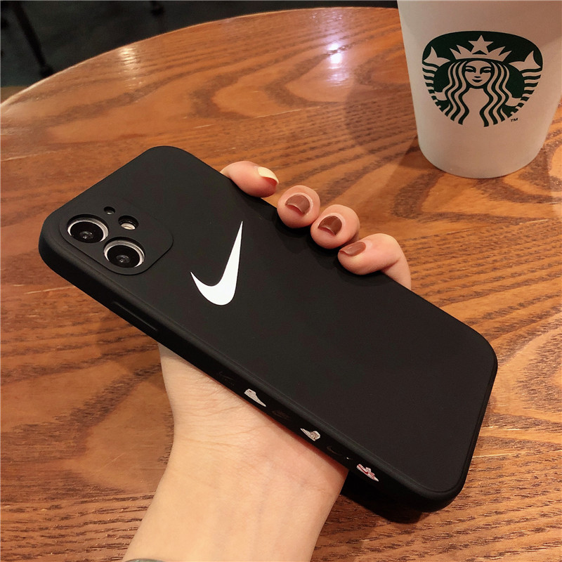 巴蒂尼潮牌nike耐克侧边适用iphone12promax苹果11手机壳8plus全包防