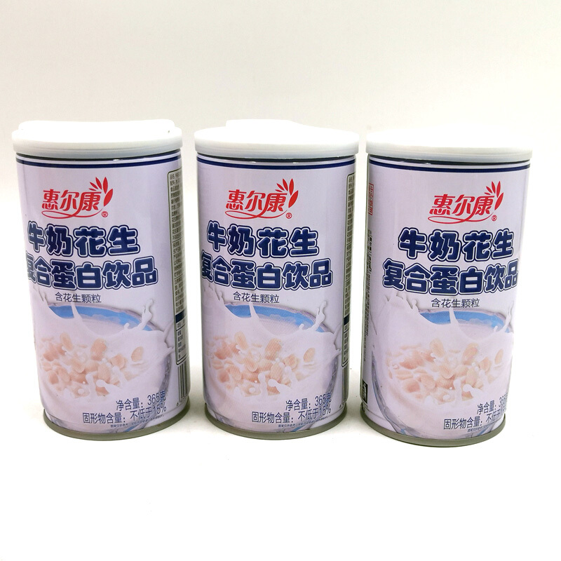 惠尔康牛奶花生复合蛋白饮料花生牛奶饮品365g6瓶