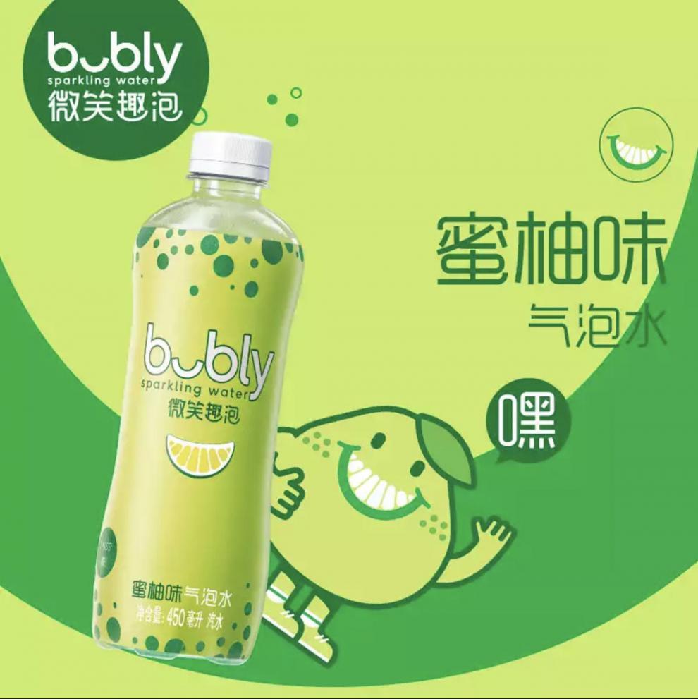 微笑趣泡 事新品bubly微笑趣泡气泡水白桃蜜柚百香果 百香果口味450ml