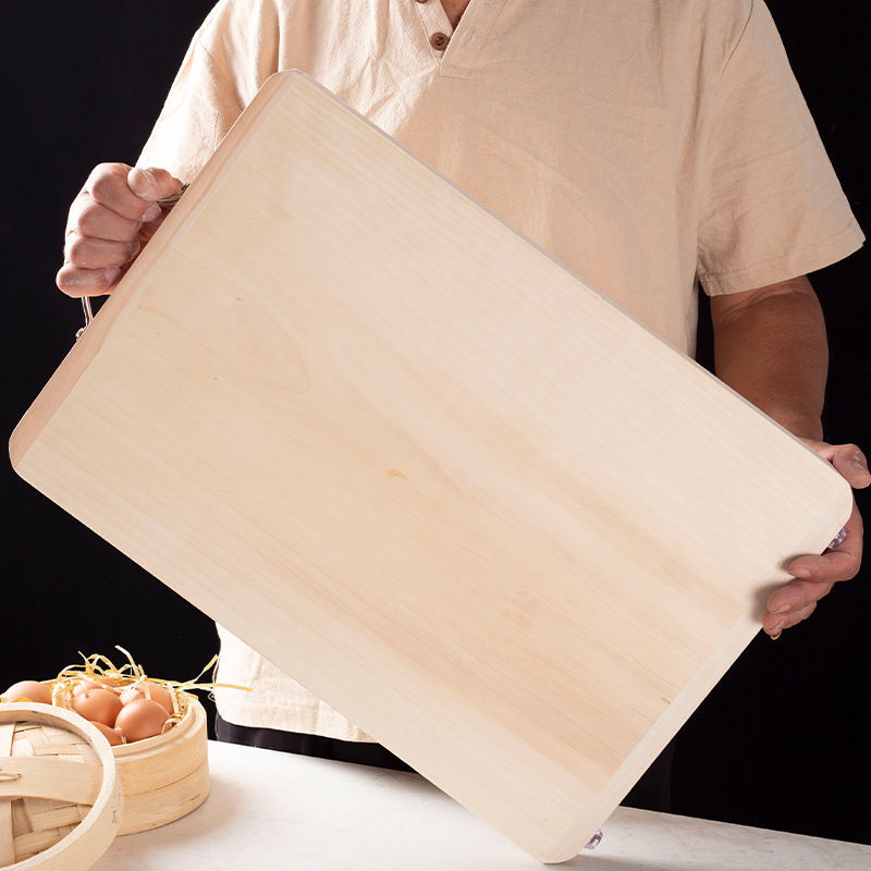 柳木菜板实木整木砧板长方形砧板大号厨房刀板案板家用切菜板整木