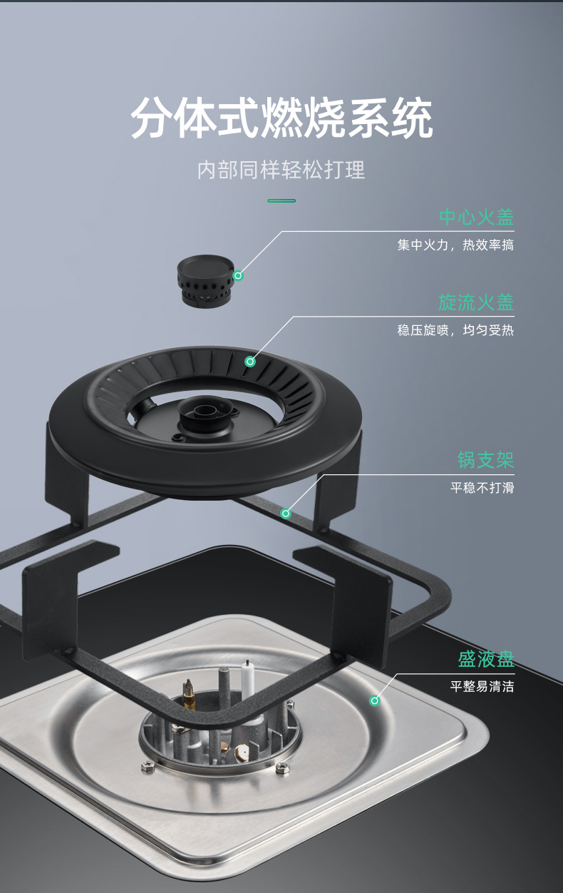 迅达燃气灶ft1 猛火煤气灶厨房家用天然气液化气灶具大面板嵌入式炉灶