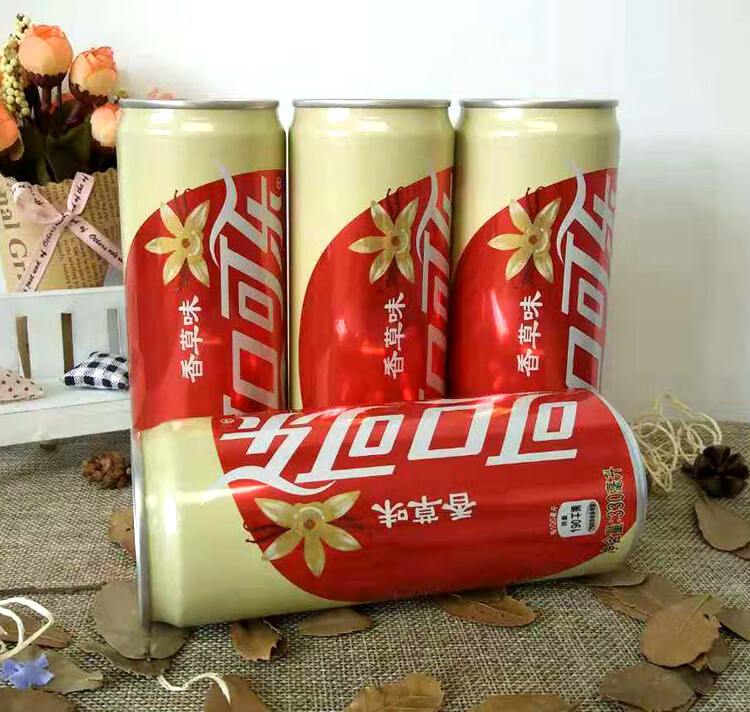 可口可乐coca-cola香草味香草可乐330ml*8听24听装整箱 易拉罐装 可乐