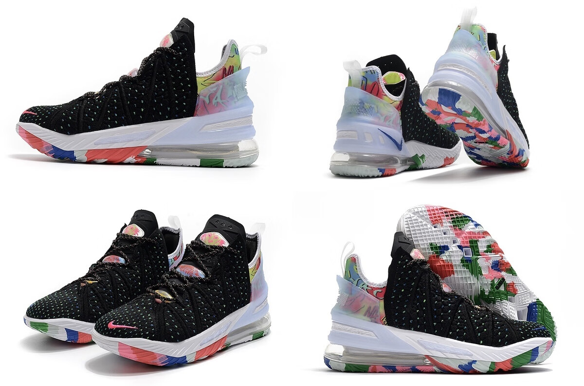 lebron18詹姆斯18代编织篮球鞋缓震气垫学生耐磨实战男女运动anike