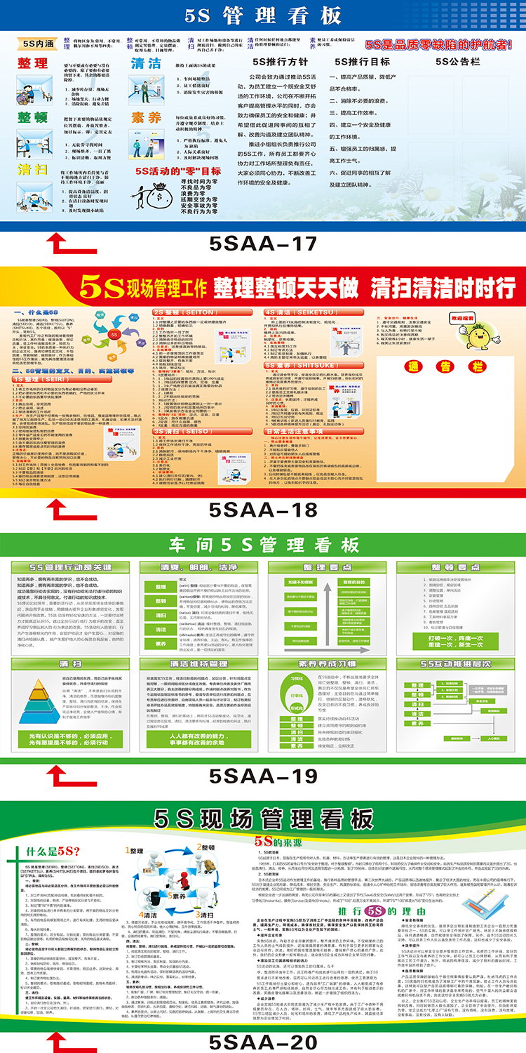 婕染jieran新品公司5s管理宣传栏看板企业工厂宣传画车间生产现场展板