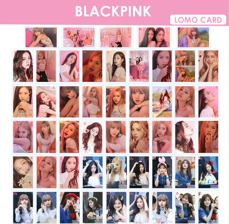 blackpink小卡54张blackpink小卡片lomo卡lisa金智妮金智秀周边小卡