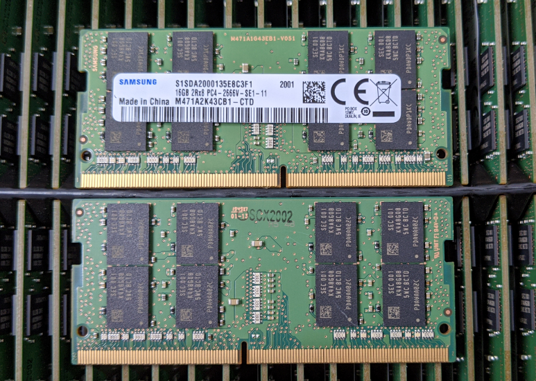 三星samsungddr426668gb16gb32gbsodimm笔记本内存m绿色2666mhz