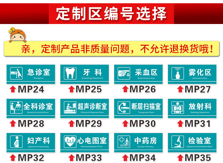医院诊所卫生室门诊科室牌提示牌标识牌诊治疗消毒室门牌可定制观察室