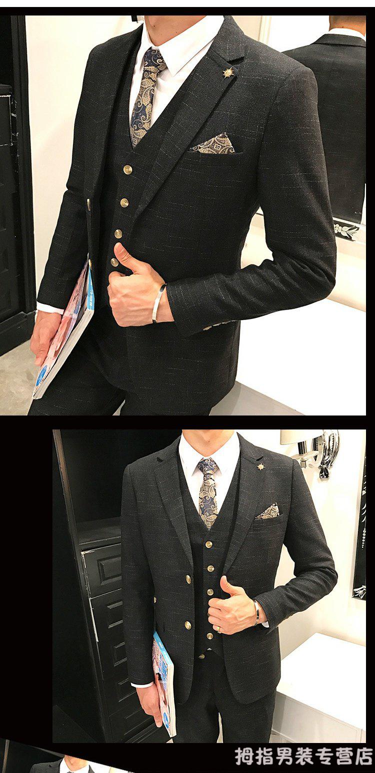 小提琴大提琴钢琴演出西装演出服男生艺考西服套装秋冬西服套装男韩版