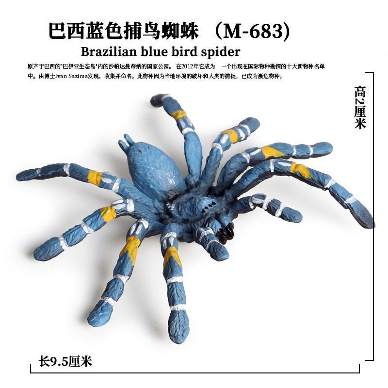 万圣节仿真蜘蛛玩具万圣节道具恐怖大黑蜘蛛模型儿童认知科普玩具礼物