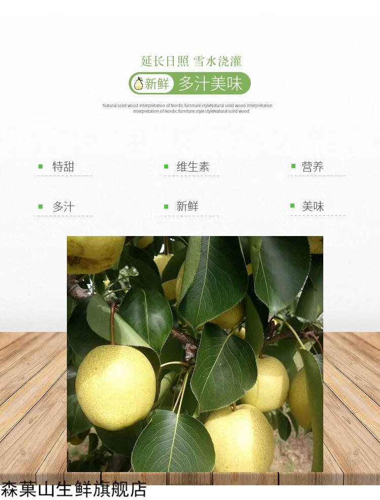 山西酥梨原平同川酥梨贡梨脆甜多汁现装现发超大果5斤