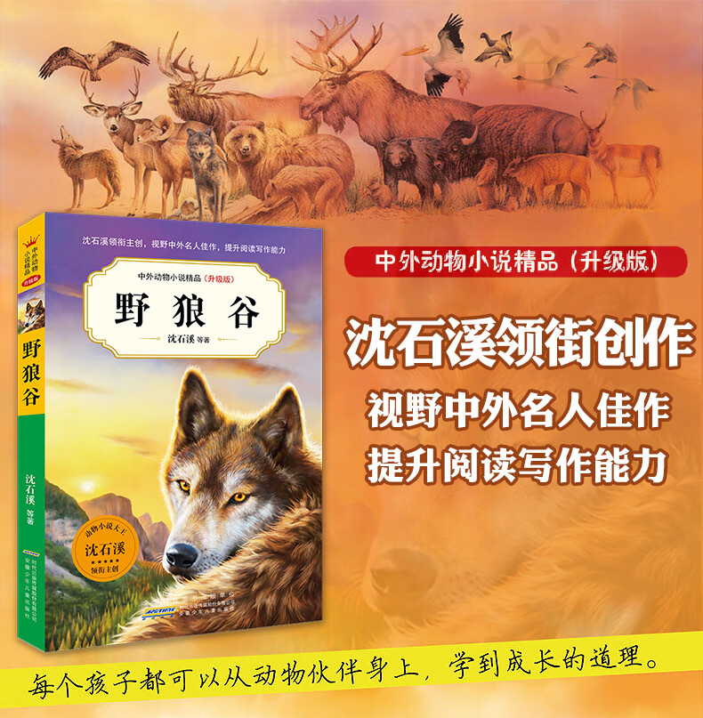 野狼谷沈石溪中外动物小说精品升级版912岁儿童文学励志动物成长故事