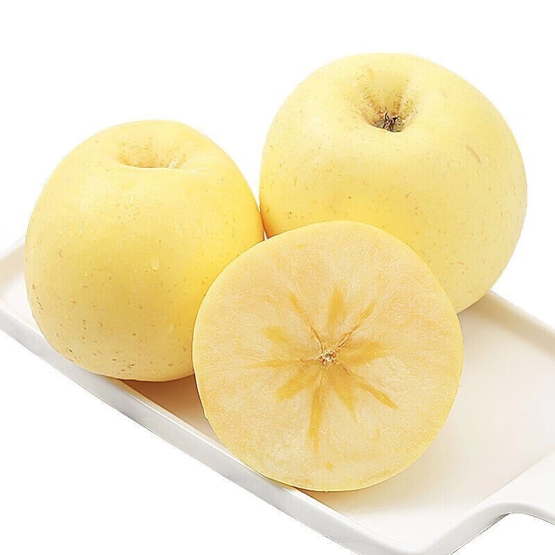 黄富士苹果新疆阿克苏黄金奶油苹果新鲜水果黄元帅富士5斤中大果