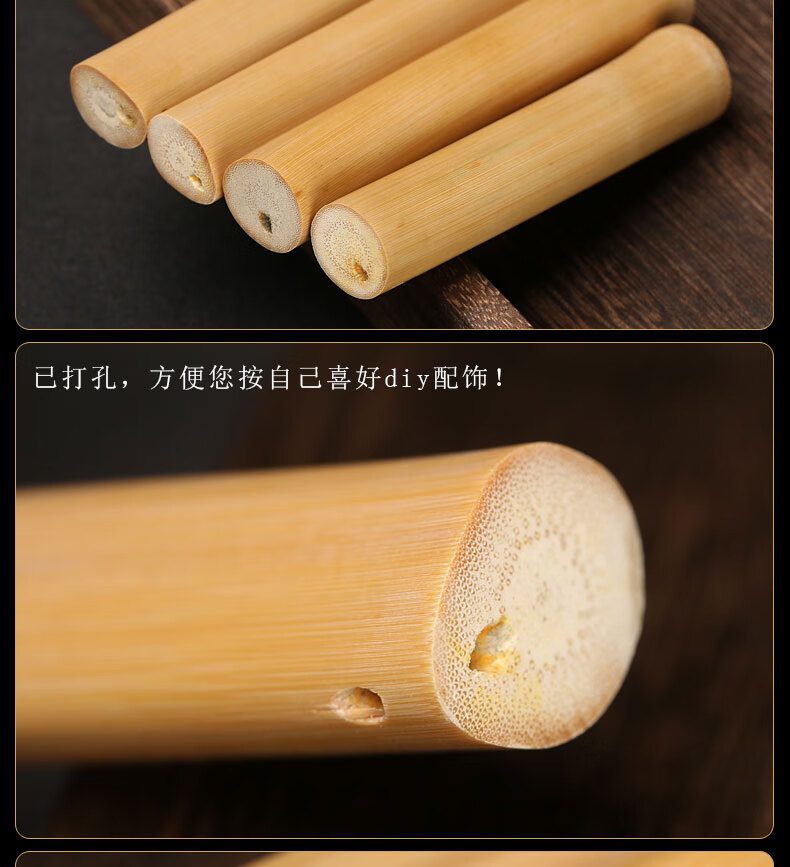 特价捡漏玉竹实心竹手把件老料文玩男士随身把玩竹棍文玩竹棒实心玉竹