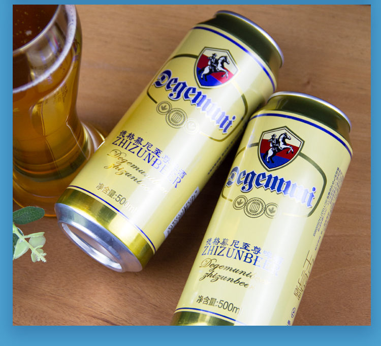 德格慕尼白啤500毫升德格慕尼白啤德国风味清爽自然浑浊型黄啤啤酒