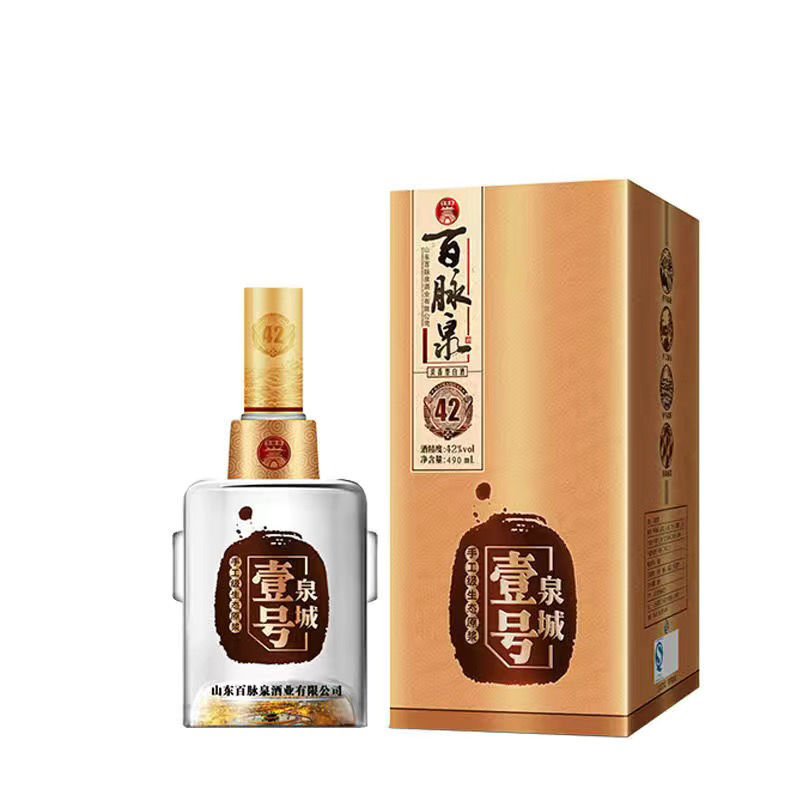 百脉泉白酒济南名酒章丘百脉泉泉城壹号42度整箱6瓶 6瓶整箱装【图片