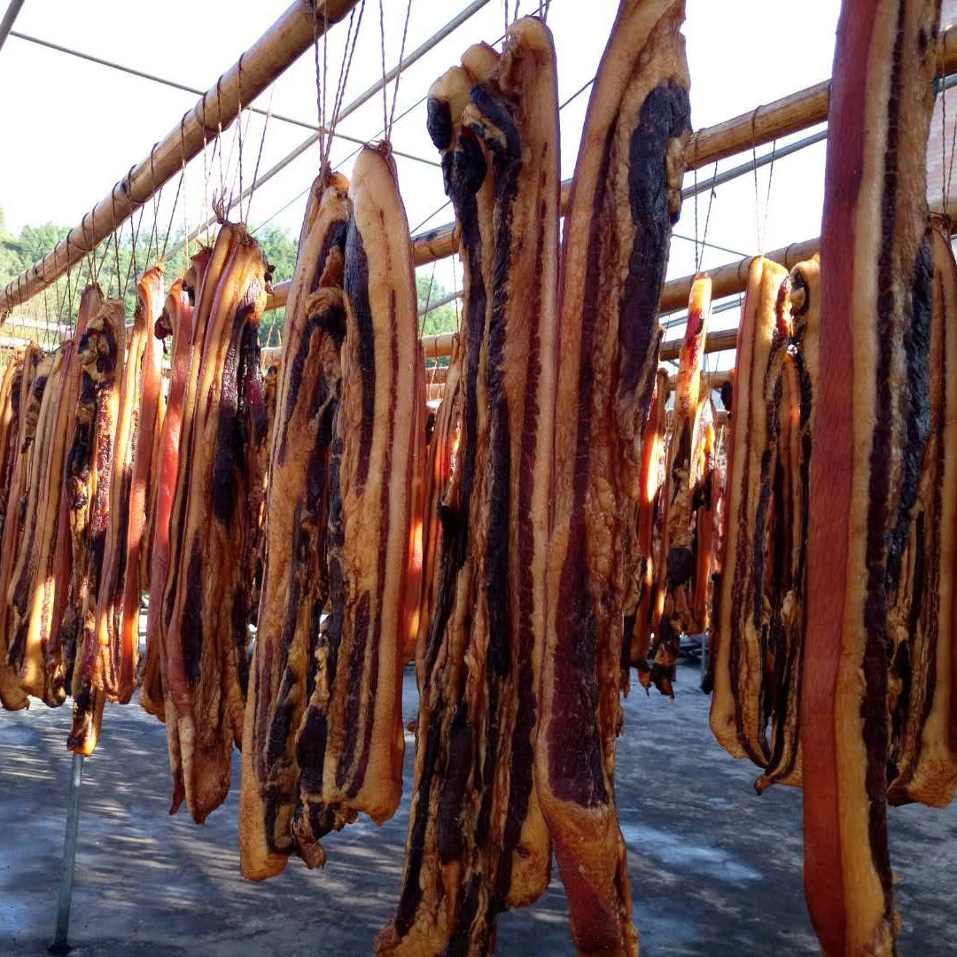腊肉粤北特产连州东陂腊肉腊肠传统自然风干1斤包装瘦肉蛋4只包