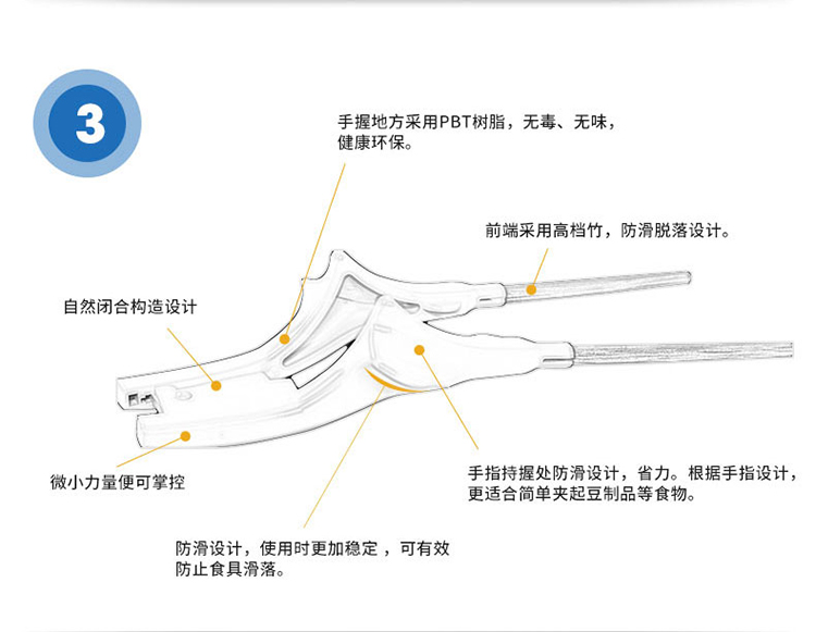 老人防颤抖餐具偏瘫老年残疾人专用进食辅助餐具康复器材助食筷叉勺子