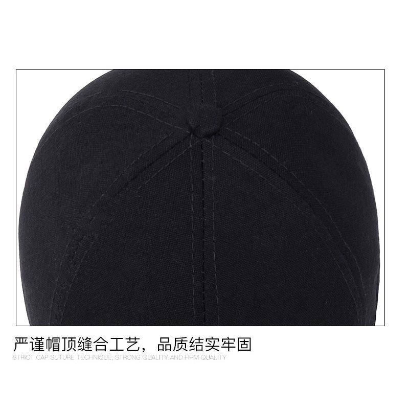 乐迪纯帽子男女夏季棒球帽韩版潮流户外休闲太阳帽帅气防晒遮阳鸭舌帽 CAP款-藏青 可调节（一个帽子）