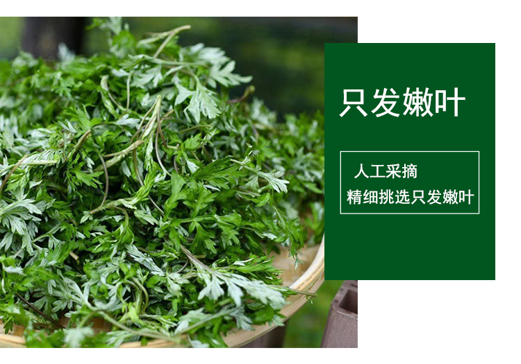 艾叶新鲜食用蔬菜嫩艾叶草糍粑粑田艾草青团子现摘清明草3斤500g