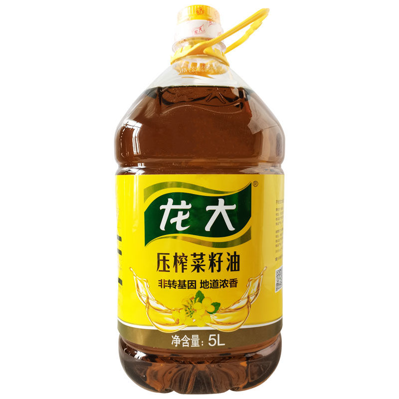 特产道装龙大菜籽油龙大地道浓香菜籽油5l压榨植物食用炒菜油5升5升