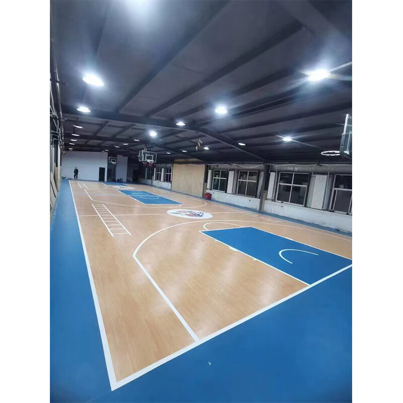 安佰奇（ANBIQI）pvc运动地板防滑塑胶篮球场地板  枫木纹4.5mm（高端型）