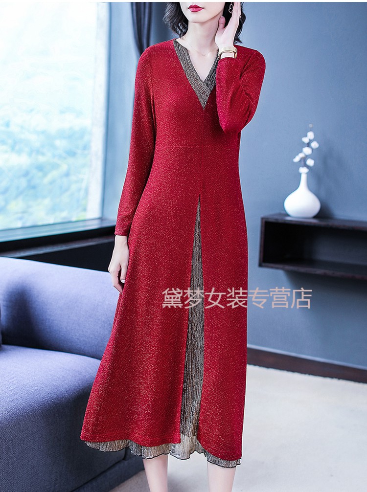 婆婆装婚礼服儿子结婚妈妈穿的喜庆衣服新娘婚礼妈妈装秋装时尚气质