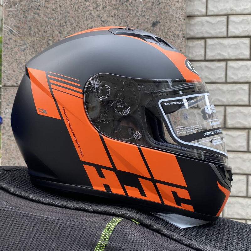 2022新品hjc头盔hjc全盔csr3头盔男女摩托车四季个性酷赛跑机车帽预留