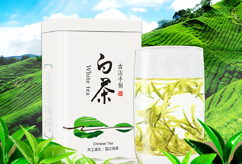 野栋过年礼盒茶叶2020新茶白茶贵州茶叶明前特级正安特产白茶鲜爽回甘