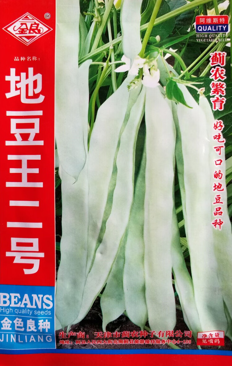 荚农家阳台庭院大棚春秋四季播种蔬菜籽高产 上架红花白荚四季豆50克